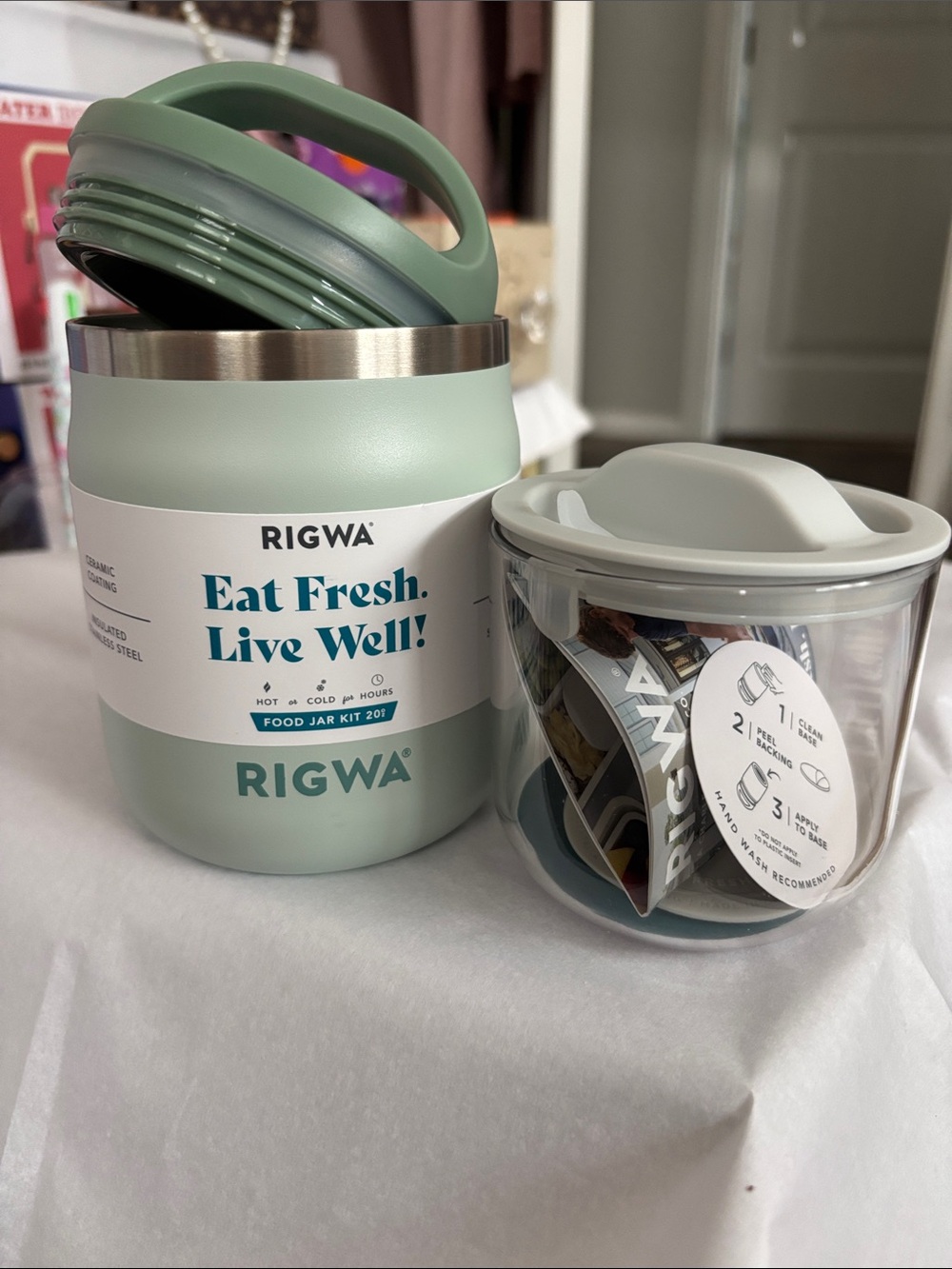 Insulated Food Jar - Eat Fresh Live Well - Picture 3 of 4